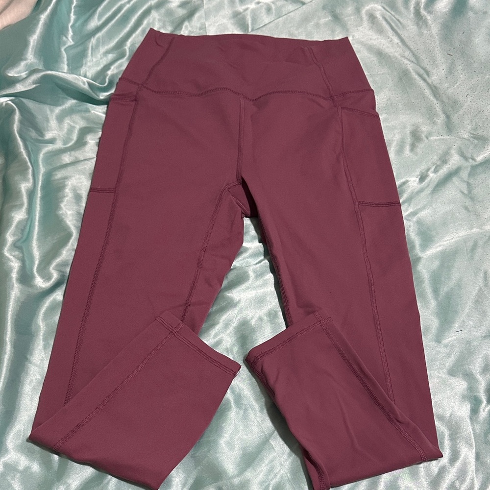 Women’s High-Rise Active Leggings with pockets - Mauve